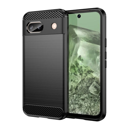 Carbon Fiber Brushed Texture TPU Phone Case, For Google Pixel 9 Pro 5G, For Google Pixel 9, For Google Pixel 8a