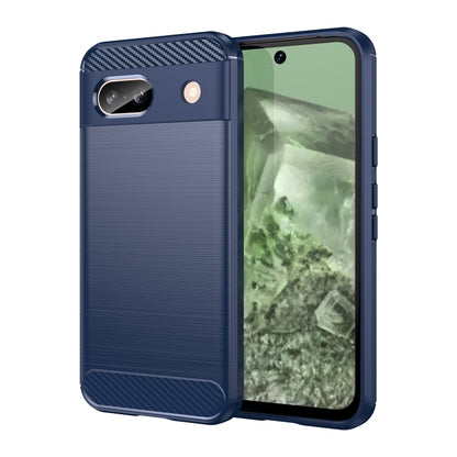 Carbon Fiber Brushed Texture TPU Phone Case, For Google Pixel 9 Pro 5G, For Google Pixel 9, For Google Pixel 8a