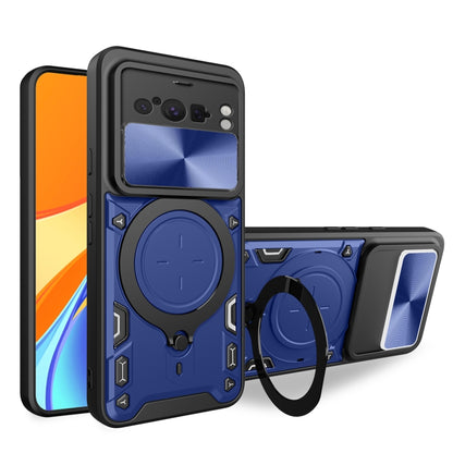 CD Texture Sliding Camshield Magnetic Holder Phone Case, For Google Pixel 10a, For Google Pixel 9 Pro XL, For Google Pixel 9 / 9 Pro, For Google Pixel 8a, For Google Pixel 8 Pro 5G, For Google Pixel 8 5G