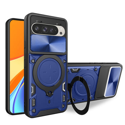 CD Texture Sliding Camshield Magnetic Holder Phone Case, For Google Pixel 10a, For Google Pixel 9 Pro XL, For Google Pixel 9 / 9 Pro, For Google Pixel 8a, For Google Pixel 8 Pro 5G, For Google Pixel 8 5G