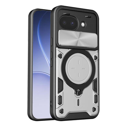 CD Texture Sliding Camshield Magnetic Holder Phone Case, For Google Pixel 10a, For Google Pixel 9 Pro XL, For Google Pixel 9 / 9 Pro, For Google Pixel 8a, For Google Pixel 8 Pro 5G, For Google Pixel 8 5G