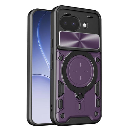CD Texture Sliding Camshield Magnetic Holder Phone Case, For Google Pixel 10a, For Google Pixel 9 Pro XL, For Google Pixel 9 / 9 Pro, For Google Pixel 8a, For Google Pixel 8 Pro 5G, For Google Pixel 8 5G