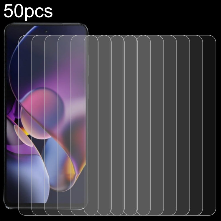 50pcs 0.26mm 9H 2.5D Tempered Glass Film