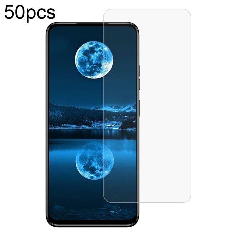 50pcs 0.26mm 9H 2.5D Tempered Glass Film