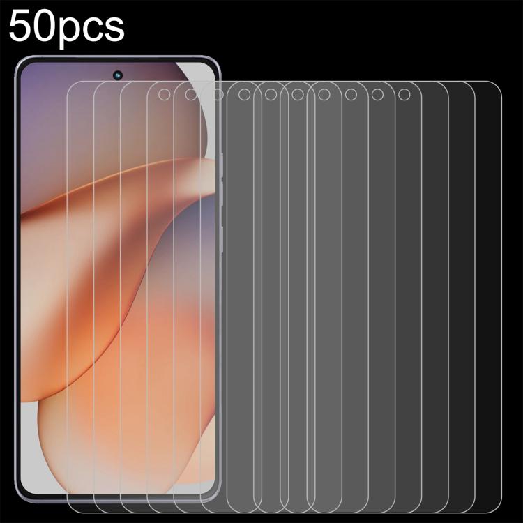 50pcs 0.26mm 9H 2.5D Tempered Glass Film