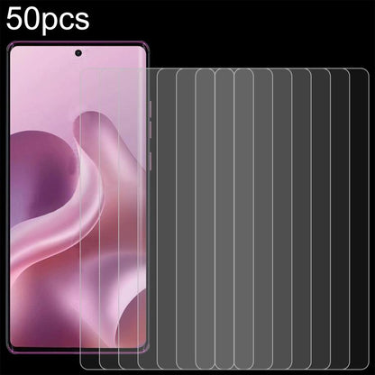 50pcs 0.26mm 9H 2.5D Tempered Glass Film