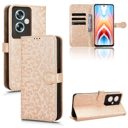 Honeycomb Dot Texture Leather Phone Case, For OPPO A79 5G Global / A2, For OPPO Find X8 Pro
