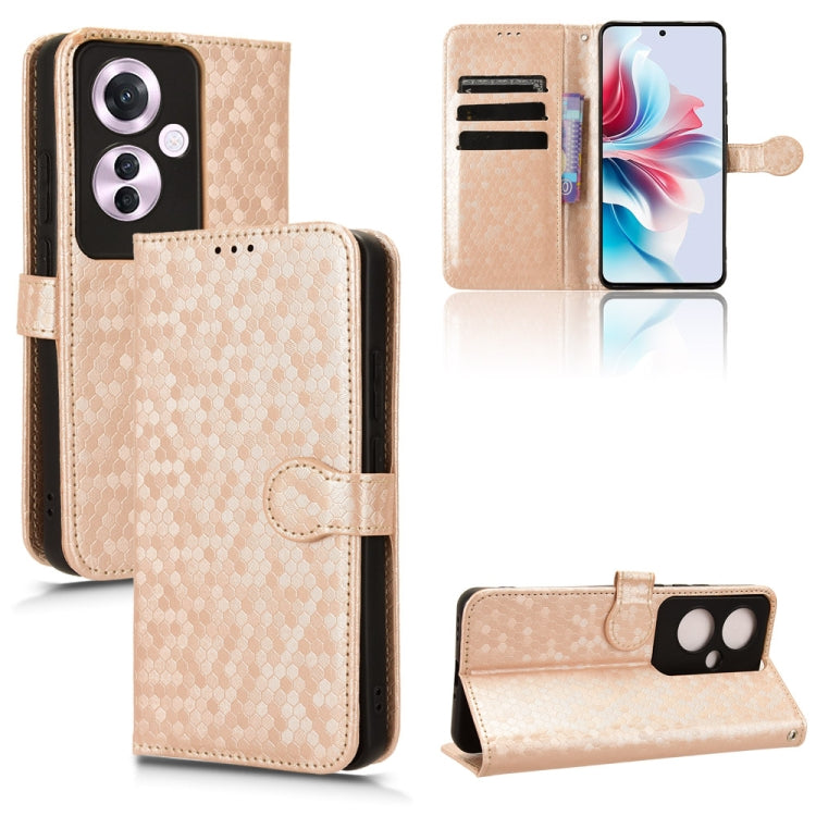 Honeycomb Dot Texture Leather Phone Case, For OPPO Find X8s+ 5G, For OPPO Find X8s 5G, For OPPO Find X8 Ultra 5G, For OPPO F29 Pro 5G, For OPPO F29 5G, For OPPO Reno13 F 4G / 5G, For OPPO Find X8, For OPPO A3x 5G India, For OPPO Reno12 F               ...