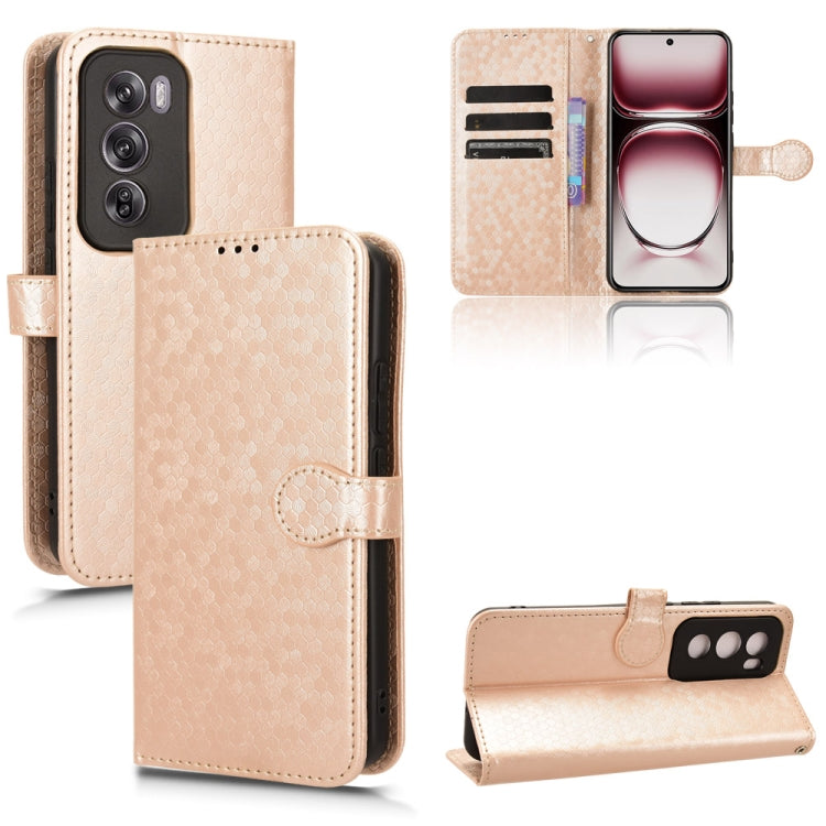 Honeycomb Dot Texture Leather Phone Case, For OPPO Reno14 Pro Global, For OPPO Reno14 Global, For OPPO Find X8s+ 5G, For OPPO Find X8s 5G, For OPPO Find X8 Ultra 5G, For OPPO F29 Pro 5G, For OPPO F29 5G, For OPPO Reno13 F 4G / 5G, For OPPO Find X8     ...