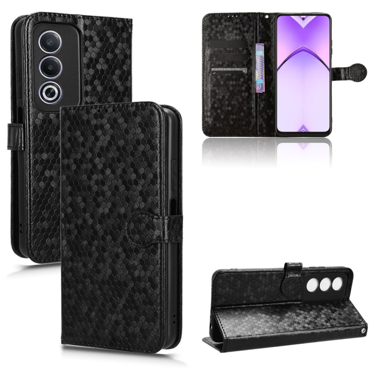 Honeycomb Dot Texture Leather Phone Case, For OPPO Reno14 Pro Global, For OPPO Reno14 Global, For OPPO Find X8s+ 5G, For OPPO Find X8s 5G, For OPPO Find X8 Ultra 5G, For OPPO F29 Pro 5G, For OPPO F29 5G, For OPPO Reno13 F 4G / 5G, For OPPO Find X8     ...