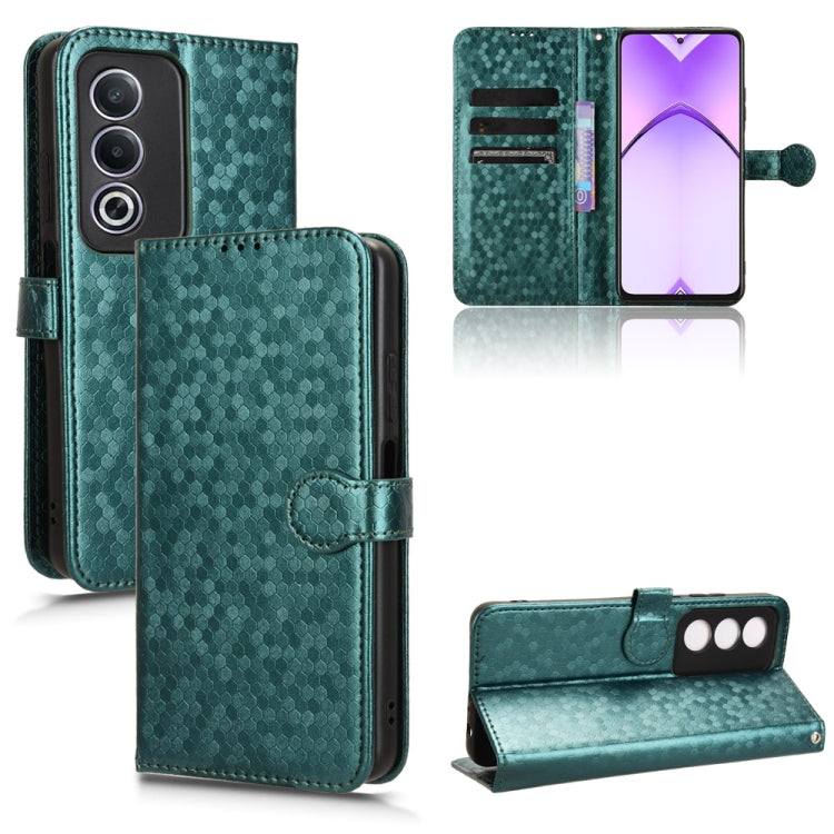 Honeycomb Dot Texture Leather Phone Case, For OPPO Reno14 Pro Global, For OPPO Reno14 Global, For OPPO Find X8s+ 5G, For OPPO Find X8s 5G, For OPPO Find X8 Ultra 5G, For OPPO F29 Pro 5G, For OPPO F29 5G, For OPPO Reno13 F 4G / 5G, For OPPO Find X8     ...