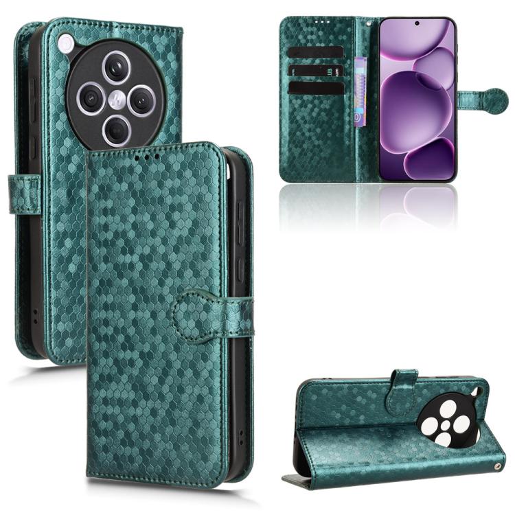 Honeycomb Dot Texture Leather Phone Case, For OPPO Reno14 Pro Global, For OPPO Reno14 Global, For OPPO Find X8s+ 5G, For OPPO Find X8s 5G, For OPPO Find X8 Ultra 5G, For OPPO F29 Pro 5G, For OPPO F29 5G, For OPPO Reno13 F 4G / 5G, For OPPO Find X8     ...