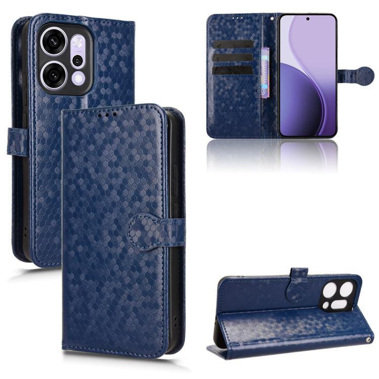 Honeycomb Dot Texture Leather Phone Case, For OPPO Reno14 Pro Global, For OPPO Reno14 Global, For OPPO Find X8s+ 5G, For OPPO Find X8s 5G, For OPPO Find X8 Ultra 5G, For OPPO F29 Pro 5G, For OPPO F29 5G, For OPPO Reno13 F 4G / 5G, For OPPO Find X8     ...