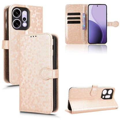 Honeycomb Dot Texture Leather Phone Case, For OPPO Reno14 Pro Global, For OPPO Reno14 Global, For OPPO Find X8s+ 5G, For OPPO Find X8s 5G, For OPPO Find X8 Ultra 5G, For OPPO F29 Pro 5G, For OPPO F29 5G, For OPPO Reno13 F 4G / 5G, For OPPO Find X8     ...