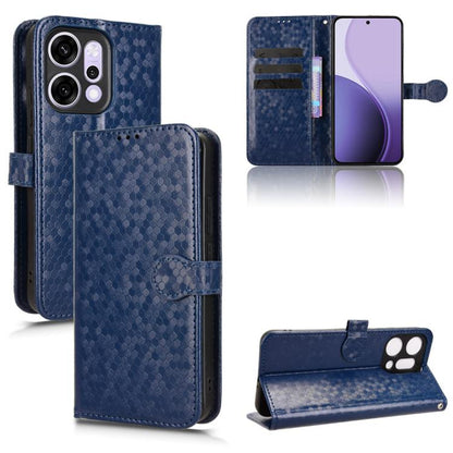 Honeycomb Dot Texture Leather Phone Case, For OPPO Reno14 Pro Global, For OPPO Reno14 Global, For OPPO Find X8s+ 5G, For OPPO Find X8s 5G, For OPPO Find X8 Ultra 5G, For OPPO F29 Pro 5G, For OPPO F29 5G, For OPPO Reno13 F 4G / 5G, For OPPO Find X8     ...