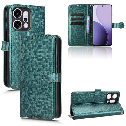 Honeycomb Dot Texture Leather Phone Case, For OPPO Reno14 Pro Global, For OPPO Reno14 Global, For OPPO Find X8s+ 5G, For OPPO Find X8s 5G, For OPPO Find X8 Ultra 5G, For OPPO F29 Pro 5G, For OPPO F29 5G, For OPPO Reno13 F 4G / 5G, For OPPO Find X8     ...