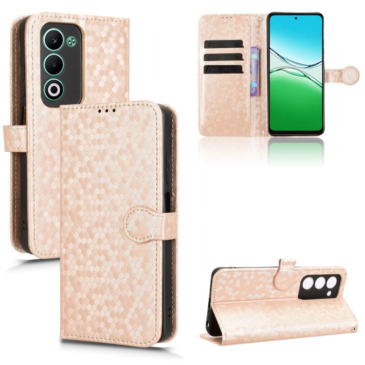 Honeycomb Dot Texture Leather Phone Case, For OPPO Reno16 F 5G / Reno16 FS 5G, For OPPO Reno15 A 5G, For OPPO Reno16 Pro 5G / Reno16 5G Global, For OPPO F33 Pro / A6s Pro, For OPPO Find X9 Ultra 5G, For OPPO A6c / A6t / A6t Pro                         ...
