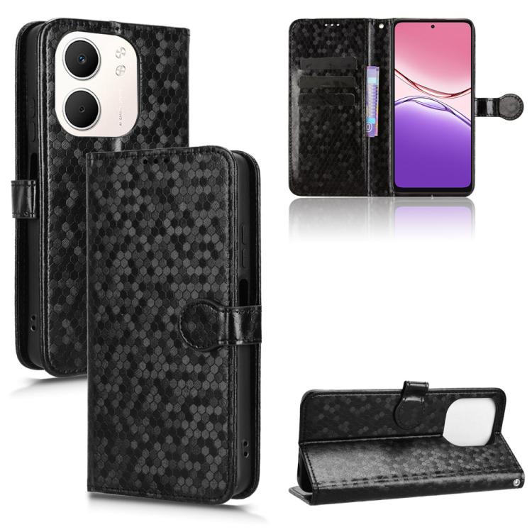 Honeycomb Dot Texture Leather Phone Case