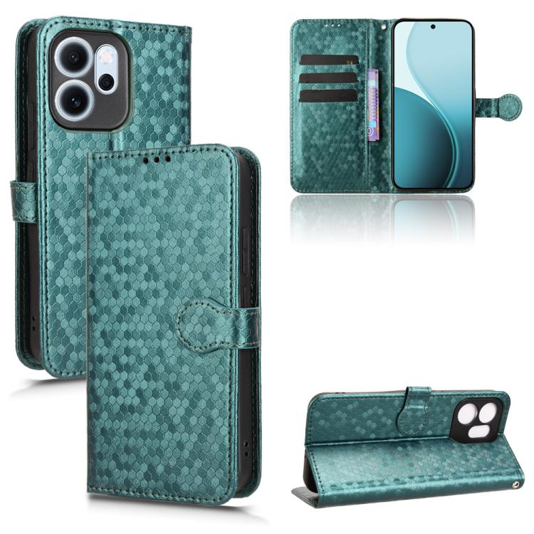 Honeycomb Dot Texture Leather Phone Case, For OPPO Reno16 F 5G / Reno16 FS 5G, For OPPO Reno15 A 5G, For OPPO Reno16 Pro 5G / Reno16 5G Global, For OPPO F33 Pro / A6s Pro, For OPPO Find X9 Ultra 5G, For OPPO A6c / A6t / A6t Pro                         ...