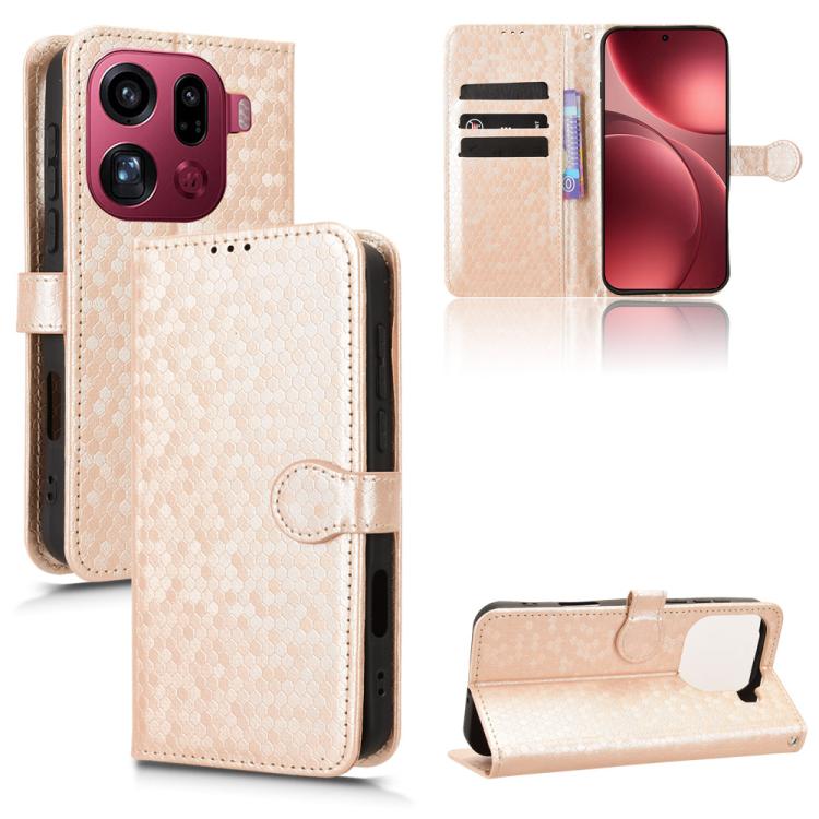 Honeycomb Dot Texture Leather Phone Case