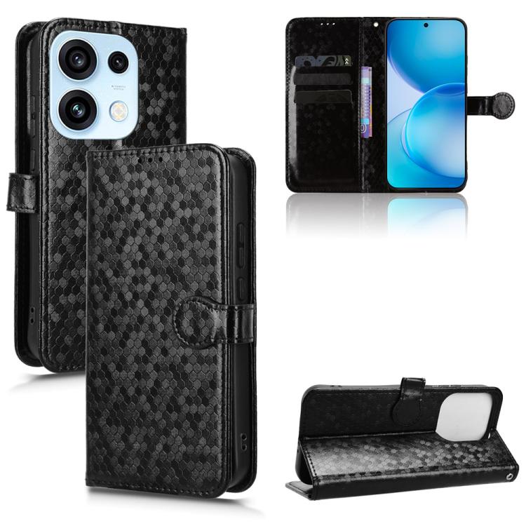 Honeycomb Dot Texture Leather Phone Case, For OPPO Reno16 F 5G / Reno16 FS 5G, For OPPO Reno15 A 5G, For OPPO Reno16 Pro 5G / Reno16 5G Global, For OPPO F33 Pro / A6s Pro, For OPPO Find X9 Ultra 5G, For OPPO A6c / A6t / A6t Pro                         ...