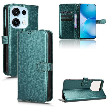 Honeycomb Dot Texture Leather Phone Case, For OPPO Reno16 F 5G / Reno16 FS 5G, For OPPO Reno15 A 5G, For OPPO Reno16 Pro 5G / Reno16 5G Global, For OPPO F33 Pro / A6s Pro, For OPPO Find X9 Ultra 5G, For OPPO A6c / A6t / A6t Pro                         ...