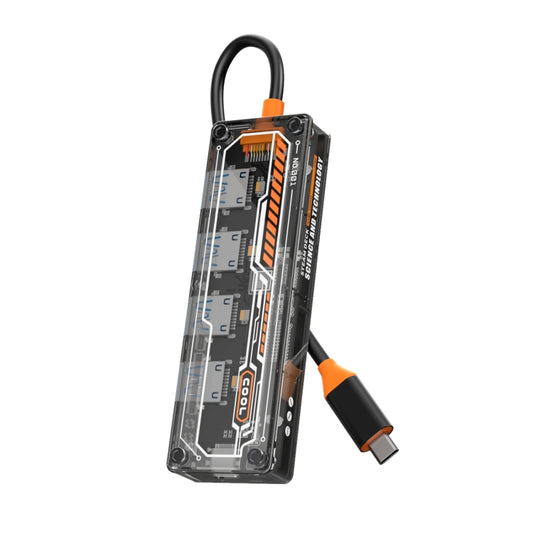 SW4U-C Station d'accueil HUB 5 en 1 Type-C vers Type-C + 4 x USB3.0, SW4U-C