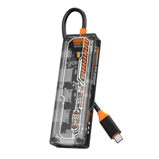 SW5R Station d'accueil HUB 5 en 1 Type-C vers PD + USB3.0 + USB2.0 + HDMI + RJ45, SW5R