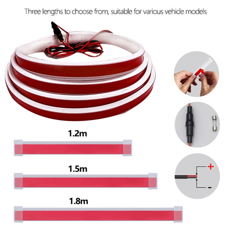 Car Startup Scan Through Hood LED Daytime Running Atmosphere Light, 1.2m, 1.8m, 1.5m