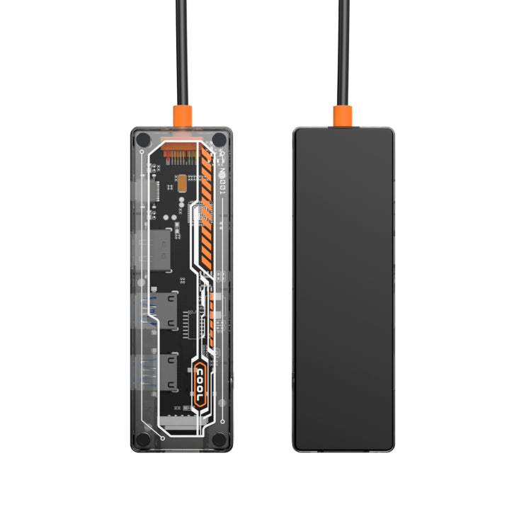 SW6V 6 in 1 Type-C to USB + HDMI + VGA + Audio 3.5 HUB Docking Station, SW6V