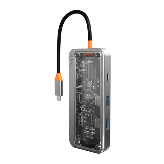 Station d'accueil HUB 8 en 1 Type-C vers USB + HDMI + RJ45 + SD/TF SW8V, SW8V