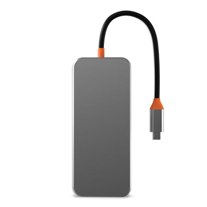 SW10V 10 in 1 Type-C to USB + HDMI + VGA + RJ45 + SD/TF + Audio 3.5 HUB Docking Station, SW10V