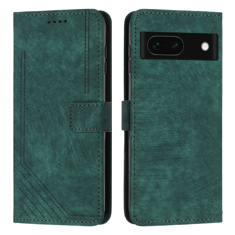 Skin Feel Stripe Pattern Leather Phone Case with Lanyard, For Google Pixel 11 Pro XL, For Google Pixel 11 / 11 Pro, For Google Pixel 10a, For Google Pixel 10 Pro XL, For Google Pixel 10 / 10 Pro, For Google Pixel 9a, For Google Pixel 8a