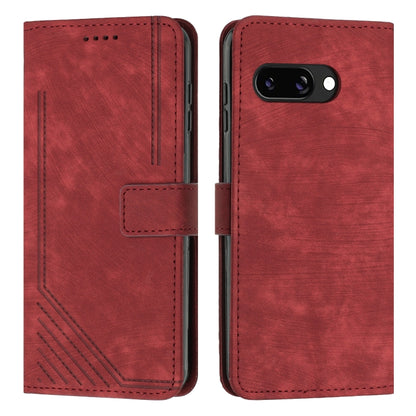 Skin Feel Stripe Pattern Leather Phone Case with Lanyard, For Google Pixel 11 Pro XL, For Google Pixel 11 / 11 Pro, For Google Pixel 10a, For Google Pixel 10 Pro XL, For Google Pixel 10 / 10 Pro, For Google Pixel 9a, For Google Pixel 8a