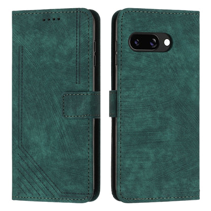Skin Feel Stripe Pattern Leather Phone Case with Lanyard, For Google Pixel 11 Pro XL, For Google Pixel 11 / 11 Pro, For Google Pixel 10a, For Google Pixel 10 Pro XL, For Google Pixel 10 / 10 Pro, For Google Pixel 9a, For Google Pixel 8a