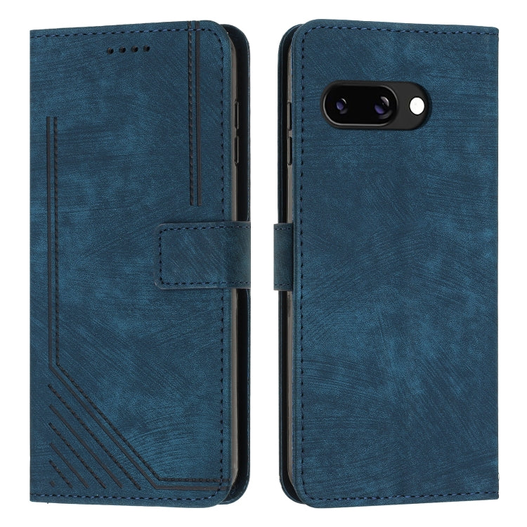Skin Feel Stripe Pattern Leather Phone Case with Lanyard, For Google Pixel 11 Pro XL, For Google Pixel 11 / 11 Pro, For Google Pixel 10a, For Google Pixel 10 Pro XL, For Google Pixel 10 / 10 Pro, For Google Pixel 9a, For Google Pixel 8a