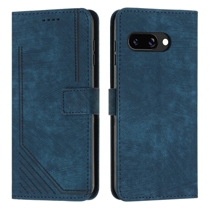Skin Feel Stripe Pattern Leather Phone Case with Lanyard, For Google Pixel 11 Pro XL, For Google Pixel 11 / 11 Pro, For Google Pixel 10a, For Google Pixel 10 Pro XL, For Google Pixel 10 / 10 Pro, For Google Pixel 9a, For Google Pixel 8a