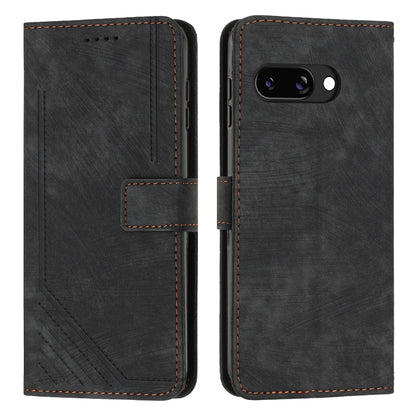 Skin Feel Stripe Pattern Leather Phone Case with Lanyard, For Google Pixel 11 Pro XL, For Google Pixel 11 / 11 Pro, For Google Pixel 10a, For Google Pixel 10 Pro XL, For Google Pixel 10 / 10 Pro, For Google Pixel 9a, For Google Pixel 8a