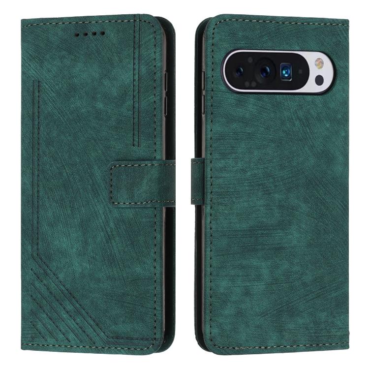 Skin Feel Stripe Pattern Leather Phone Case with Lanyard, For Google Pixel 11 Pro XL, For Google Pixel 11 / 11 Pro, For Google Pixel 10a, For Google Pixel 10 Pro XL, For Google Pixel 10 / 10 Pro, For Google Pixel 9a, For Google Pixel 8a