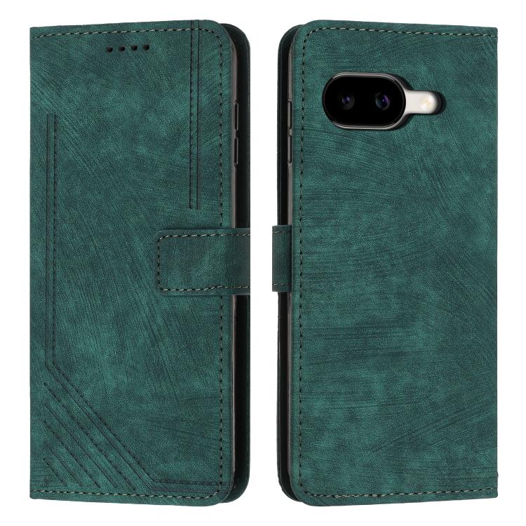 Skin Feel Stripe Pattern Leather Phone Case with Lanyard, For Google Pixel 11 Pro XL, For Google Pixel 11 / 11 Pro, For Google Pixel 10a, For Google Pixel 10 Pro XL, For Google Pixel 10 / 10 Pro, For Google Pixel 9a, For Google Pixel 8a