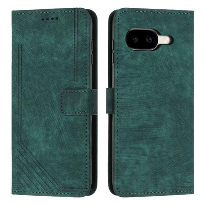 Skin Feel Stripe Pattern Leather Phone Case with Lanyard, For Google Pixel 11 Pro XL, For Google Pixel 11 / 11 Pro, For Google Pixel 10a, For Google Pixel 10 Pro XL, For Google Pixel 10 / 10 Pro, For Google Pixel 9a, For Google Pixel 8a