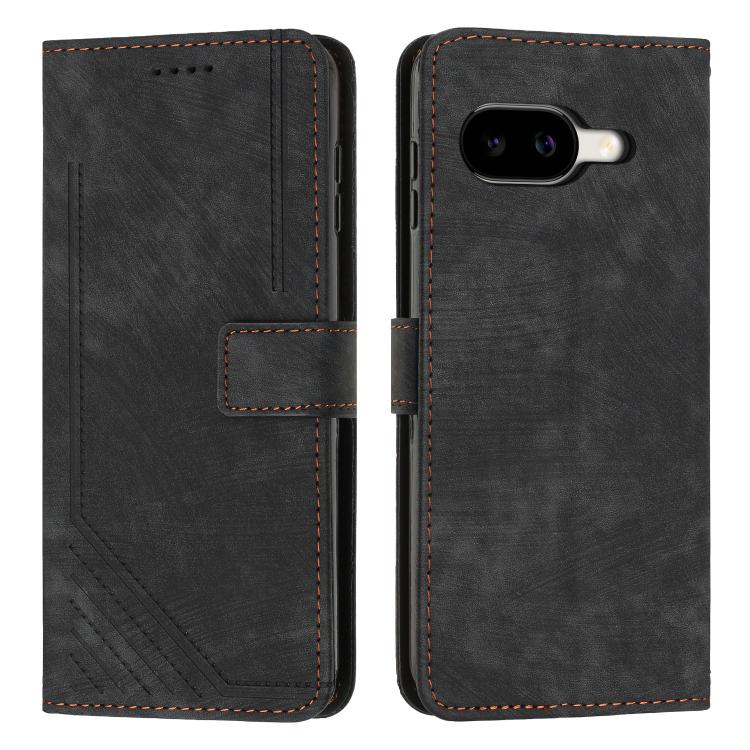 Skin Feel Stripe Pattern Leather Phone Case with Lanyard, For Google Pixel 11 Pro XL, For Google Pixel 11 / 11 Pro, For Google Pixel 10a, For Google Pixel 10 Pro XL, For Google Pixel 10 / 10 Pro, For Google Pixel 9a, For Google Pixel 8a
