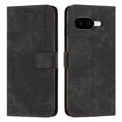 Skin Feel Stripe Pattern Leather Phone Case with Lanyard, For Google Pixel 11 Pro XL, For Google Pixel 11 / 11 Pro, For Google Pixel 10a, For Google Pixel 10 Pro XL, For Google Pixel 10 / 10 Pro, For Google Pixel 9a, For Google Pixel 8a