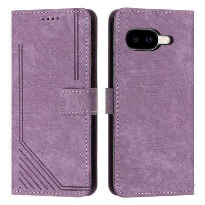Skin Feel Stripe Pattern Leather Phone Case with Lanyard, For Google Pixel 11 Pro XL, For Google Pixel 11 / 11 Pro, For Google Pixel 10a, For Google Pixel 10 Pro XL, For Google Pixel 10 / 10 Pro, For Google Pixel 9a, For Google Pixel 8a