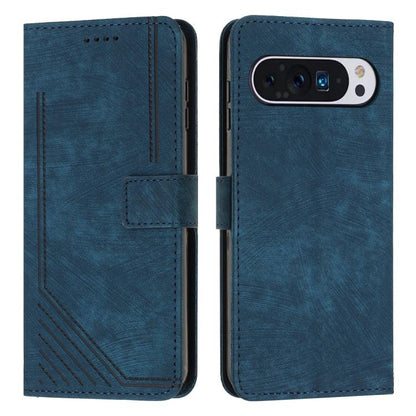 Skin Feel Stripe Pattern Leather Phone Case with Lanyard, For Google Pixel 11 Pro XL, For Google Pixel 11 / 11 Pro, For Google Pixel 10a, For Google Pixel 10 Pro XL, For Google Pixel 10 / 10 Pro, For Google Pixel 9a, For Google Pixel 8a