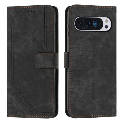Skin Feel Stripe Pattern Leather Phone Case with Lanyard, For Google Pixel 11 Pro XL, For Google Pixel 11 / 11 Pro, For Google Pixel 10a, For Google Pixel 10 Pro XL, For Google Pixel 10 / 10 Pro, For Google Pixel 9a, For Google Pixel 8a