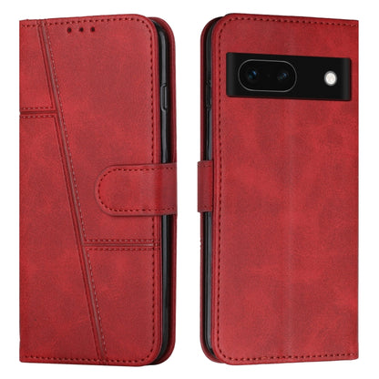 Stitching Calf Texture Buckle Leather Phone Case, For Google Pixel 11 Pro XL, For Google Pixel 11 / 11 Pro, For Google Pixel 10a, For Google Pixel 10 Pro XL, For Google Pixel 10 / 10 Pro, For Google Pixel 9a, For Google Pixel 8a