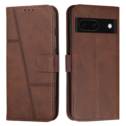 Stitching Calf Texture Buckle Leather Phone Case, For Google Pixel 11 Pro XL, For Google Pixel 11 / 11 Pro, For Google Pixel 10a, For Google Pixel 10 Pro XL, For Google Pixel 10 / 10 Pro, For Google Pixel 9a, For Google Pixel 8a