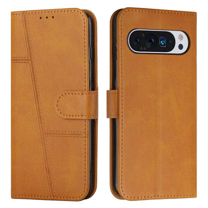 Stitching Calf Texture Buckle Leather Phone Case, For Google Pixel 11 Pro XL, For Google Pixel 11 / 11 Pro, For Google Pixel 10a, For Google Pixel 10 Pro XL, For Google Pixel 10 / 10 Pro, For Google Pixel 9a, For Google Pixel 8a