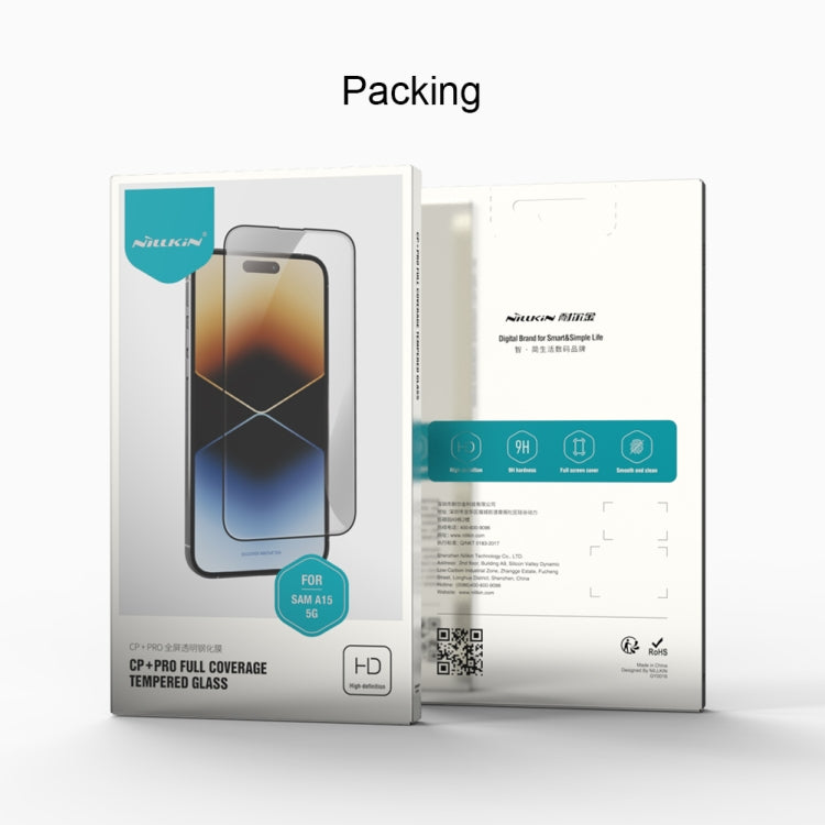 NILLKIN CP+Pro 9H Explosion-proof Tempered Glass Film, For Samsung Galaxy A15 5G, For Samsung Galaxy A25 5G